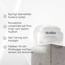 Medik8 C-Tetra Cream på en betongplatta med punkter om produktens fördelar.