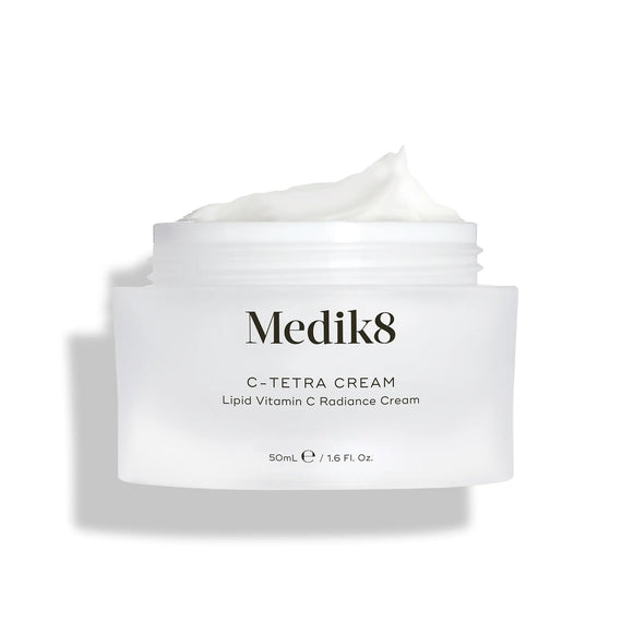 Medik8 C-Tetra Cream - en öppen burk med kräm för återfuktande och lyster.-3