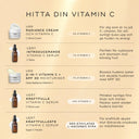 Översikt över Medik8s olika Vitamin C produkter med förklarande beskrivningar.