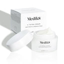 Medik8 C-Tetra Cream med förpackning, visande produktens utseende och krämens konsistens.
