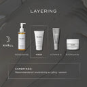 Bild som visar hur man ska använda Natural Clay Mask i en hudvårdsrutin under natten.