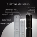 Bild som visar hela r-Retinoate-serien, inklusive r-Retinoate Day & Night, r-Retinoate Intense och r-Retinoate Day & Night Eye Serum.